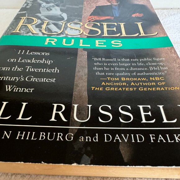 Bill Russell Celtics Legend Signed Autograph Russell Rules Book (To Dan), Rare - Picture 6 of 16
